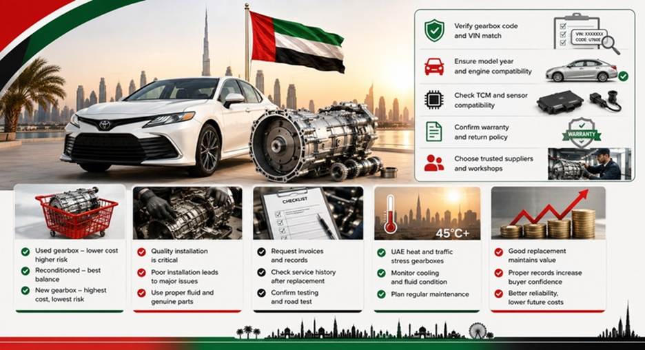 Toyota Camry Gearboxes in UAE