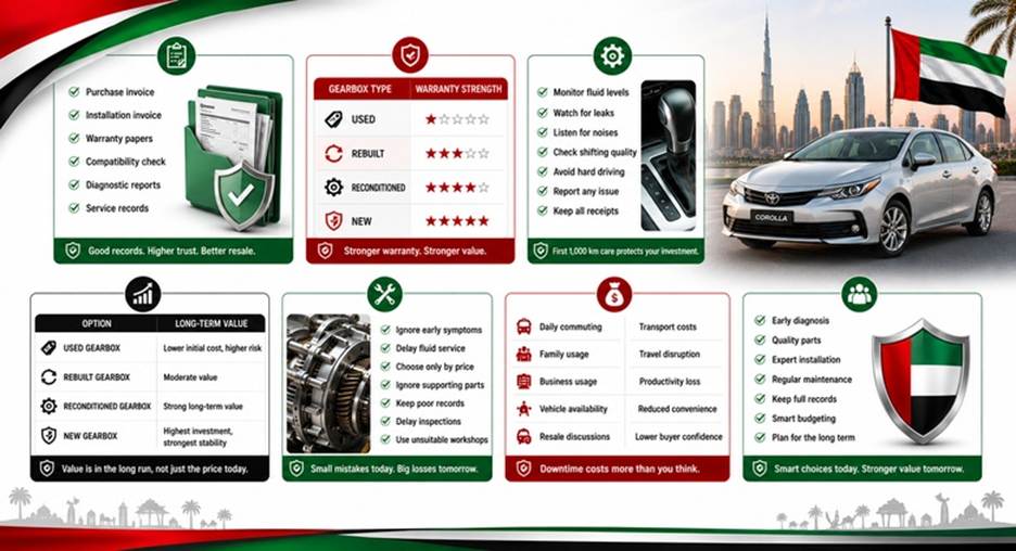 Toyota Corolla Gearboxes in UAE