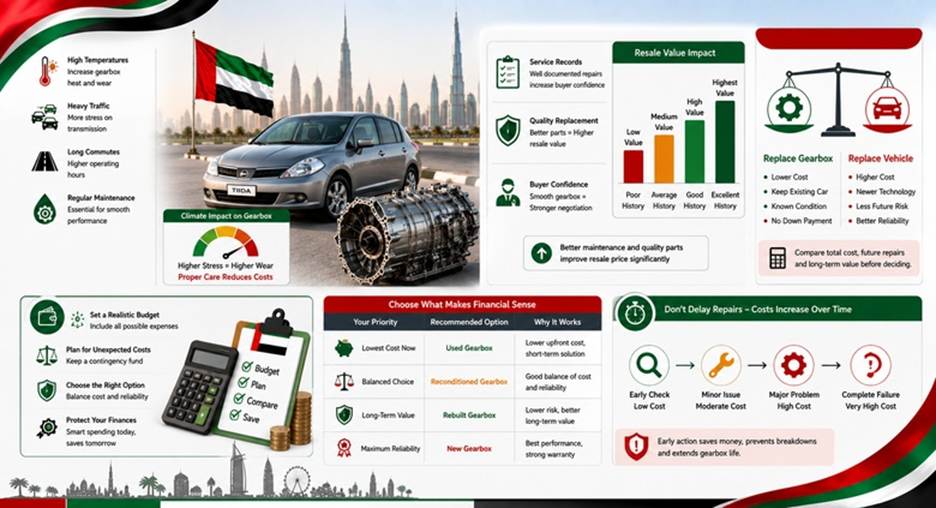 Nissan Tiida Gearboxes in UAE