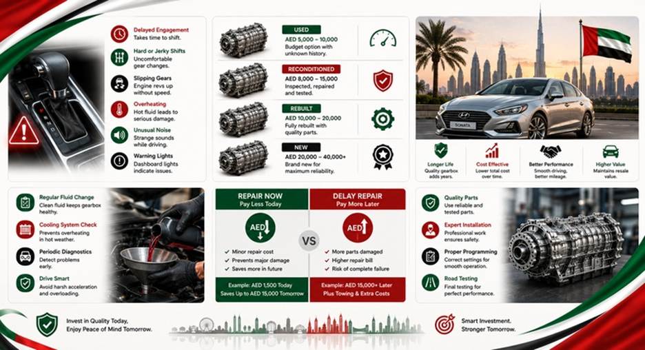 Hyundai Sonata Gearboxes in UAE
