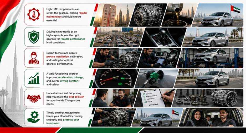 Honda City Gearboxes in UAE