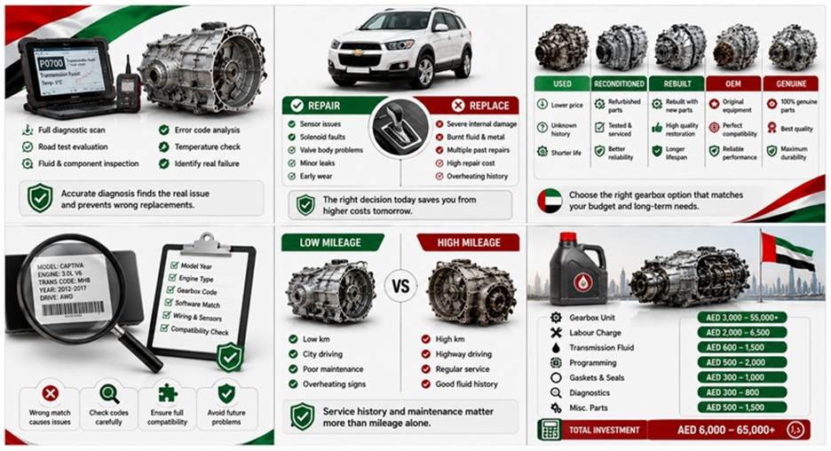 Chevrolet Captiva Gearboxes in UAE