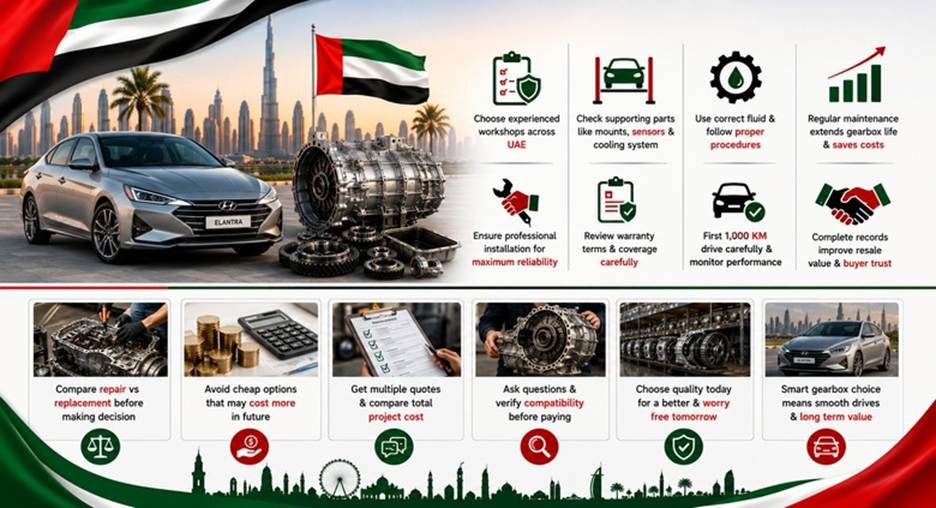 Hyundai Elantra Gearboxes in UAE