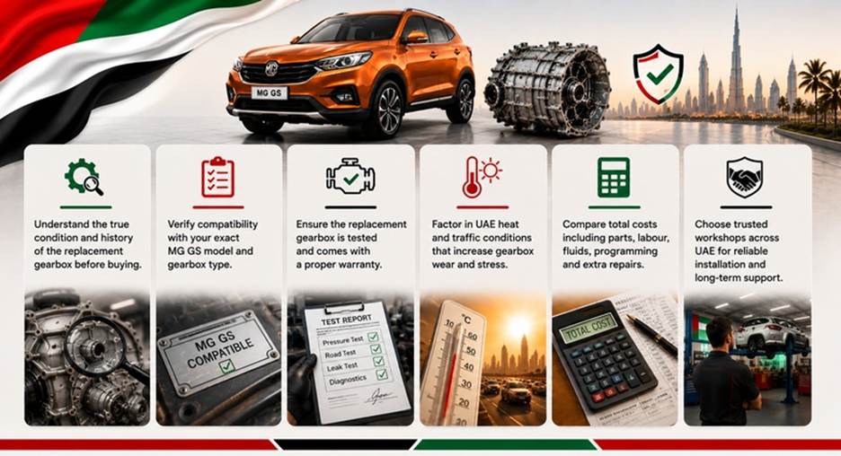 MG GS Gearboxes in UAE