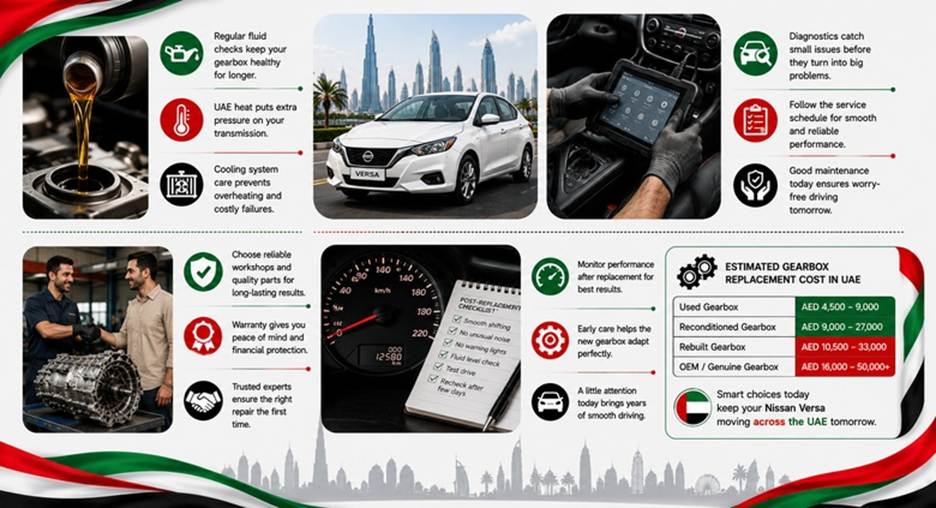 Nissan Versa Gearboxes in UAE