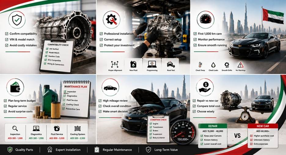 Chevrolet Camaro Gearboxes in UAE