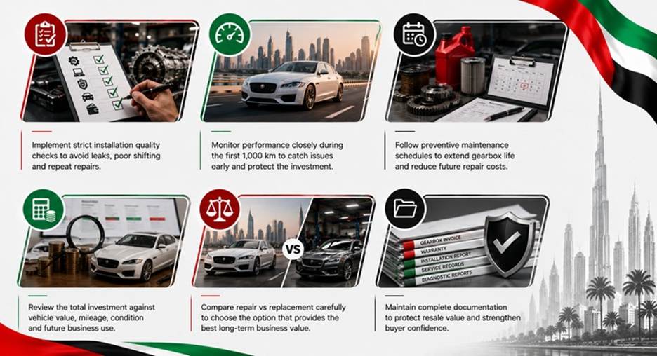 Jaguar XF Gearboxes in UAE