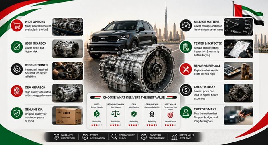 Kia Sorento Gearboxes in UAE