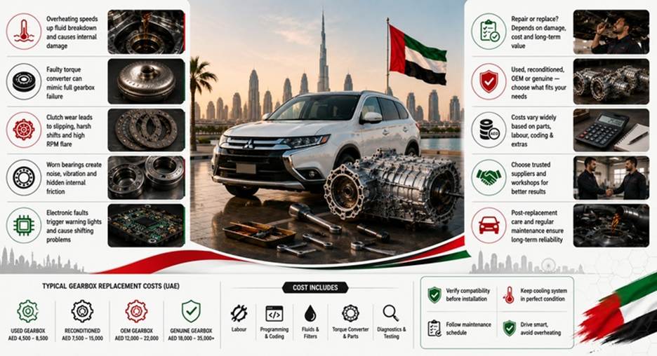 Mitsubishi Outlander Gearboxes in UAE