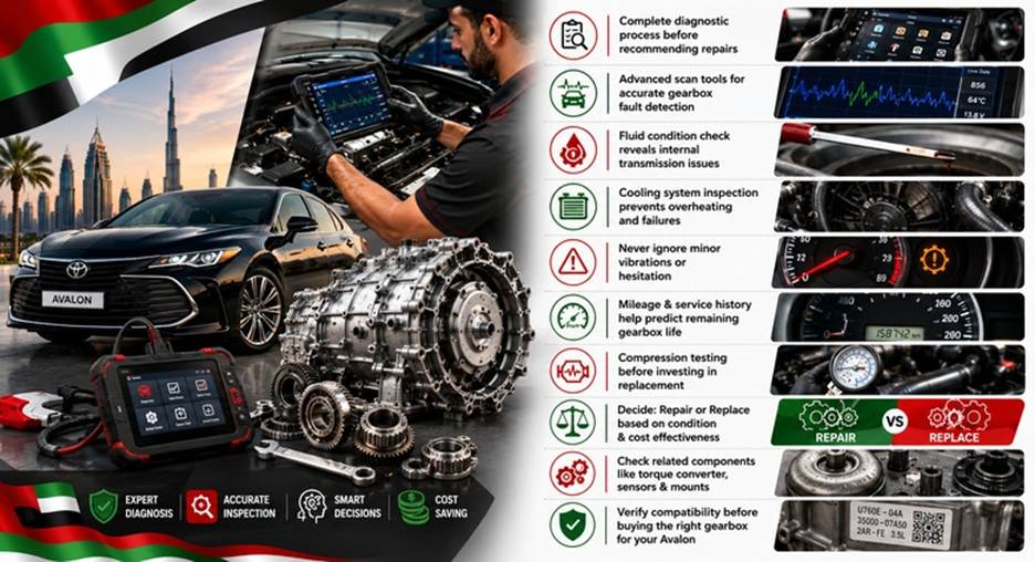 Toyota Avalon Gearboxes in UAE