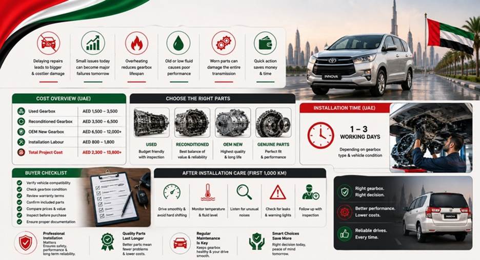 Toyota Innova Gearboxes in UAE