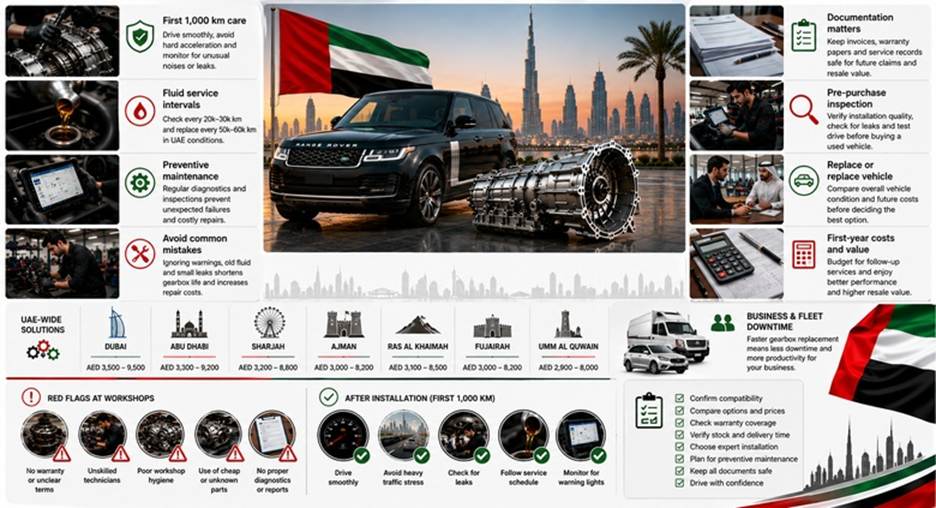 Range Rover Vogue Gearboxes in UAE