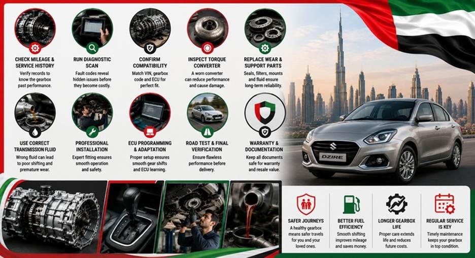 Suzuki Dzire Gearboxes in UAE