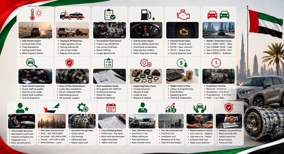 Toyota Highlander Gearboxes in UAE