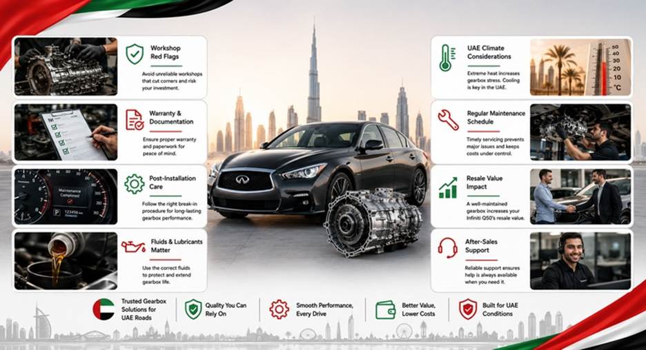 Infiniti Q50 Gearboxes in UAE