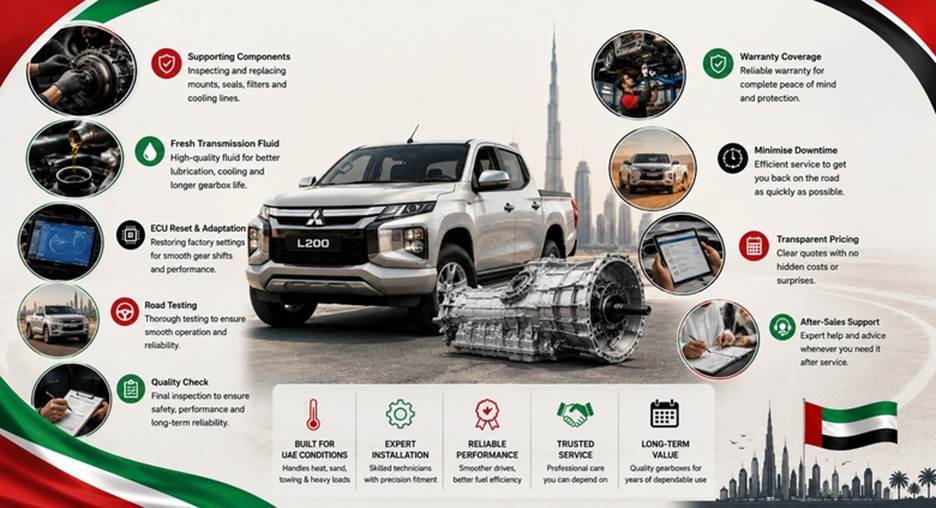 Mitsubishi L200 Gearboxes in UAE
