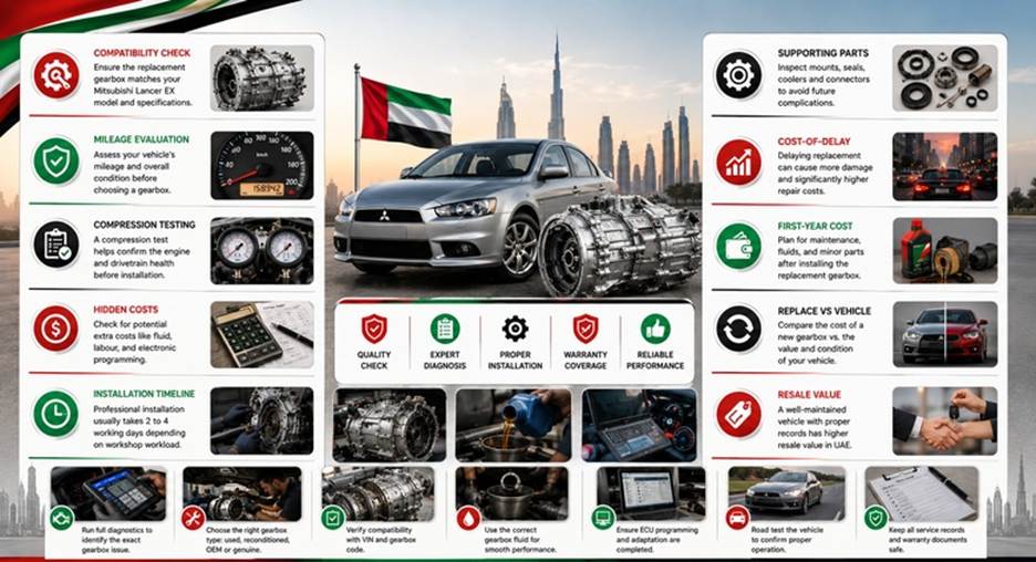 Mitsubishi Lancer EX Gearboxes in UAE