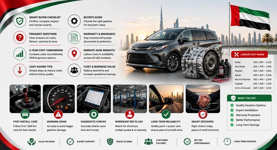 Toyota Sienna Gearboxes in UAE