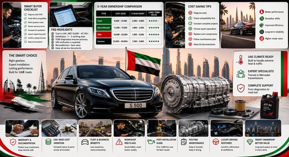 Mercedes S500 Gearboxes in UAE