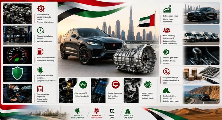 Jaguar F-Pace Gearboxes in UAE