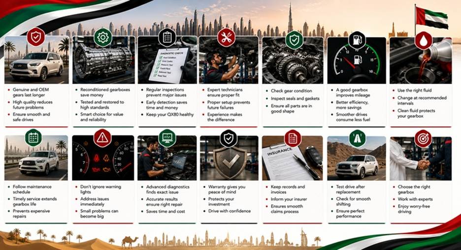Infiniti QX80 Gearboxes in UAE