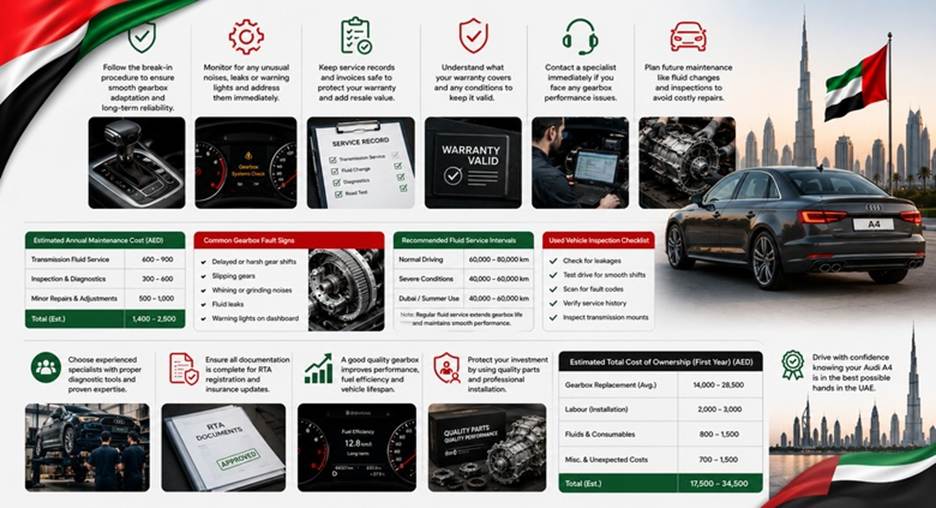 Audi A4 Gearboxes in UAE