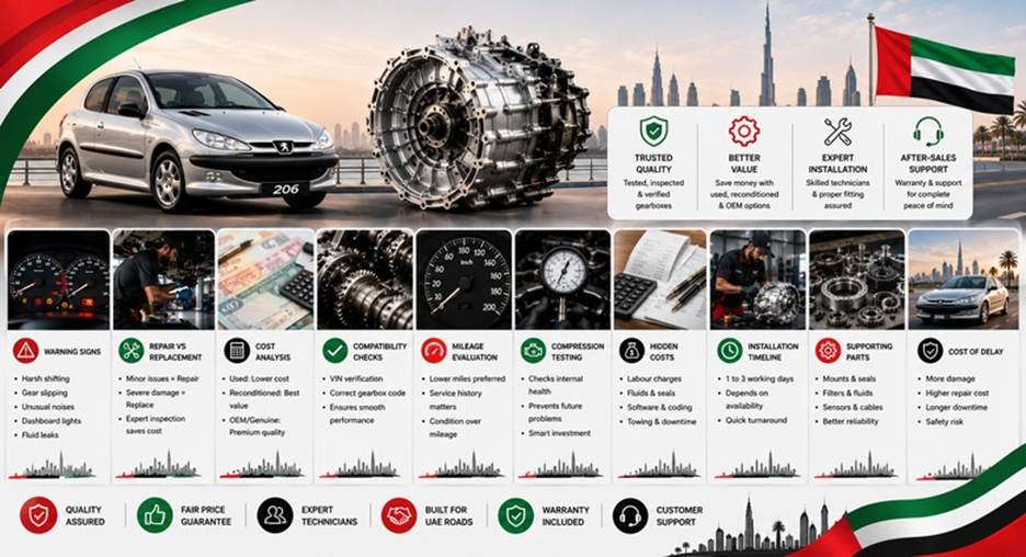 Peugeot 206 Gearboxes in UAE