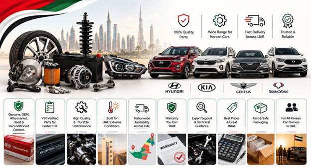Parts for Korean Cars in UAE