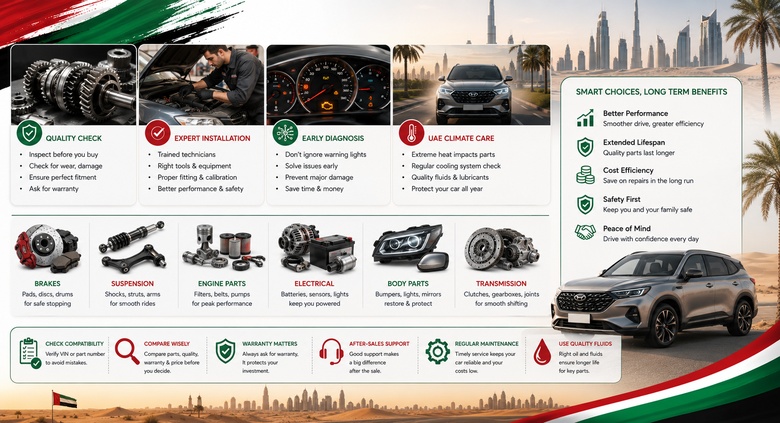 Parts for Chinese Cars in UAE