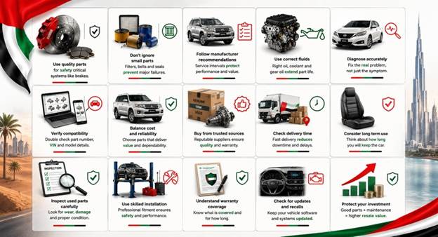 Parts for Japanese Cars in UAE