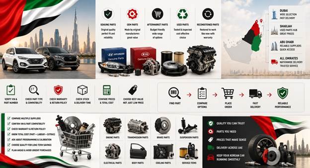 Parts for Korean Cars in UAE