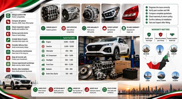 Used Hyundai Spare Parts UAE
