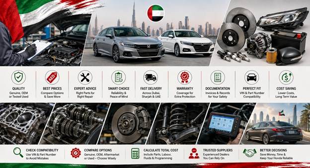 Used Honda Spare Parts UAE