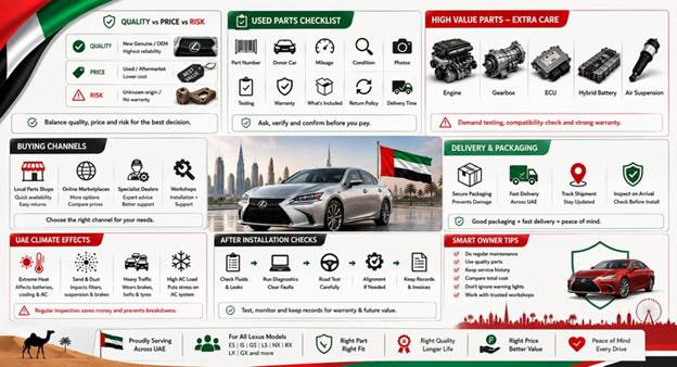 Used Lexus Spare Parts UAE