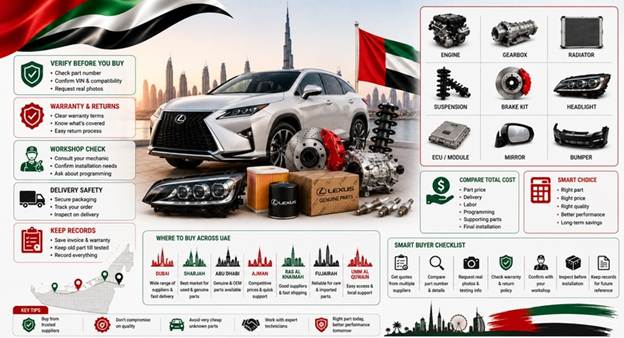 New Lexus Spare Parts UAE