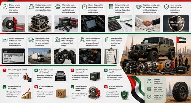 Used Jeep Spare Parts UAE