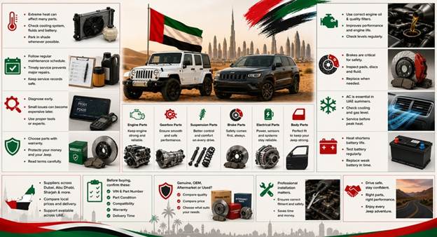 Used Jeep Spare Parts UAE