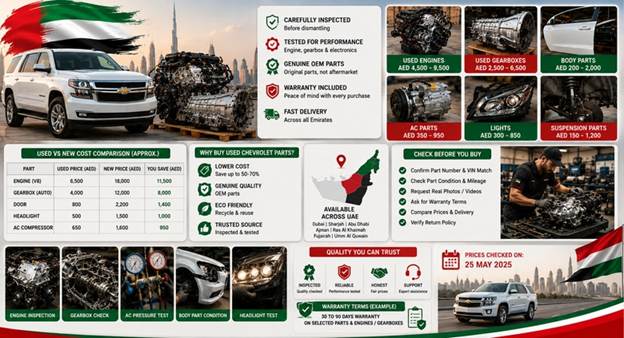 Used Chevrolet Spare Parts UAE