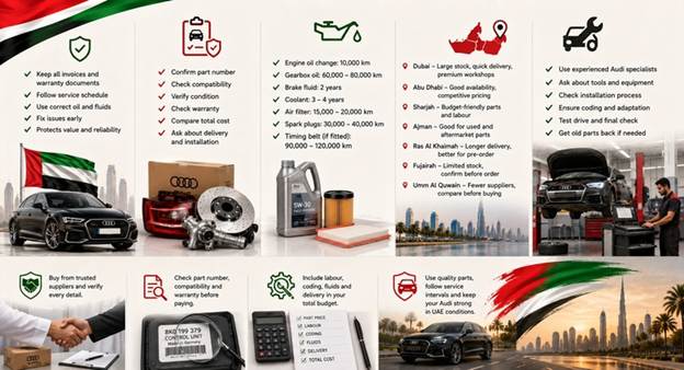 Used Audi Spare Parts UAE