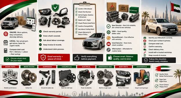 Used Mitsubishi Spare Parts UAE