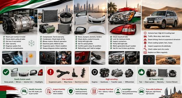Used Mitsubishi Spare Parts UAE