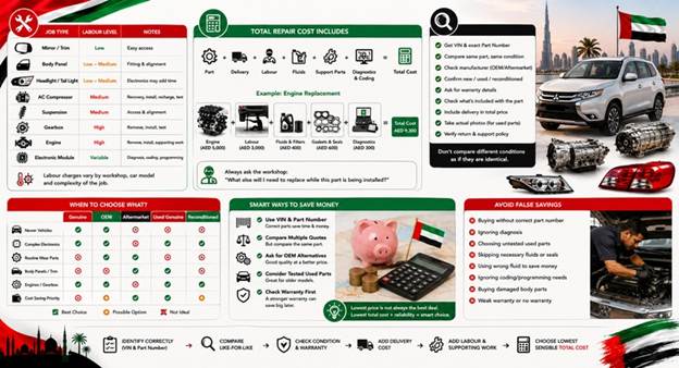 Used Mitsubishi Spare Parts UAE
