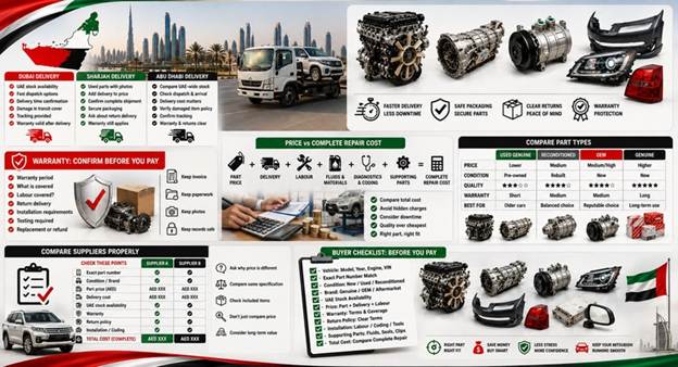 Used Mitsubishi Spare Parts UAE