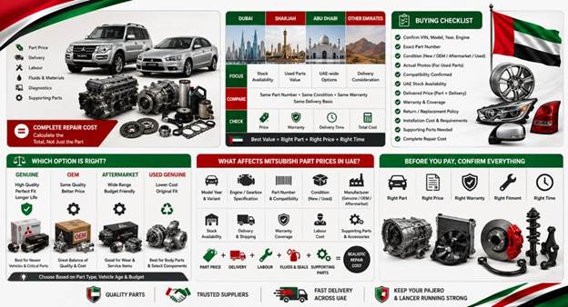 New Mitsubishi Spare Parts UAE