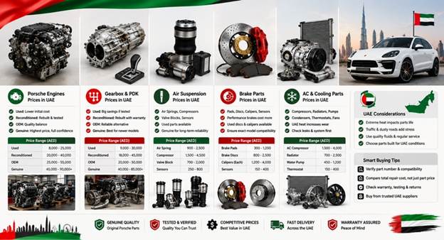 Used Porsche Spare Parts UAE
