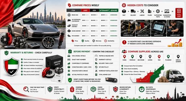 Used Porsche Spare Parts UAE