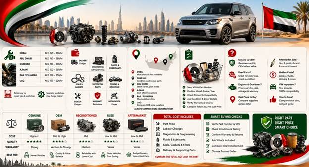 New Land Rover Spare Parts UAE