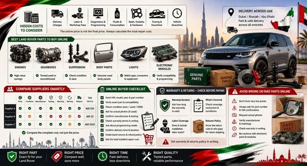 Used Land Rover Spare Parts UAE