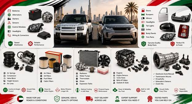 New Land Rover Spare Parts UAE