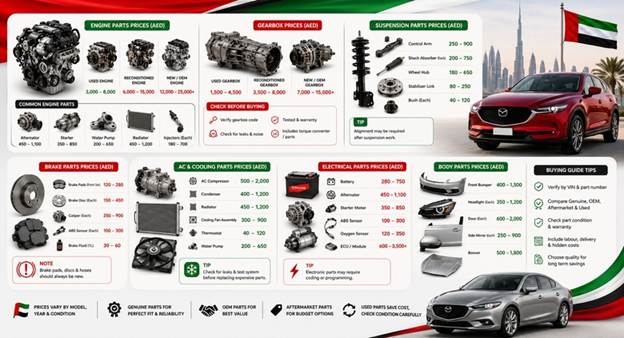 Used Mazda Spare Parts UAE
